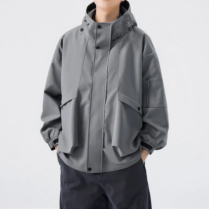EYEUNDERSTAND Jackets Coats Unisex Burgundy-16