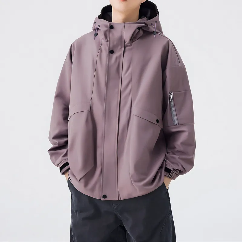 EYEUNDERSTAND Jackets Coats Unisex Burgundy-1