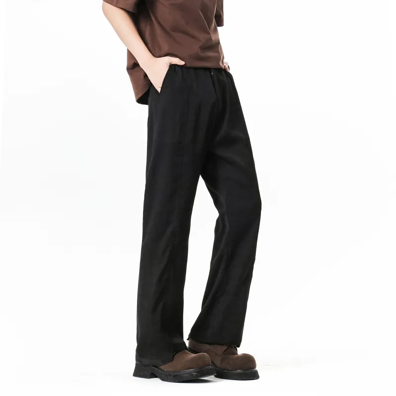 EYEUNDERSTAND Casual Pants Unisex Black-3