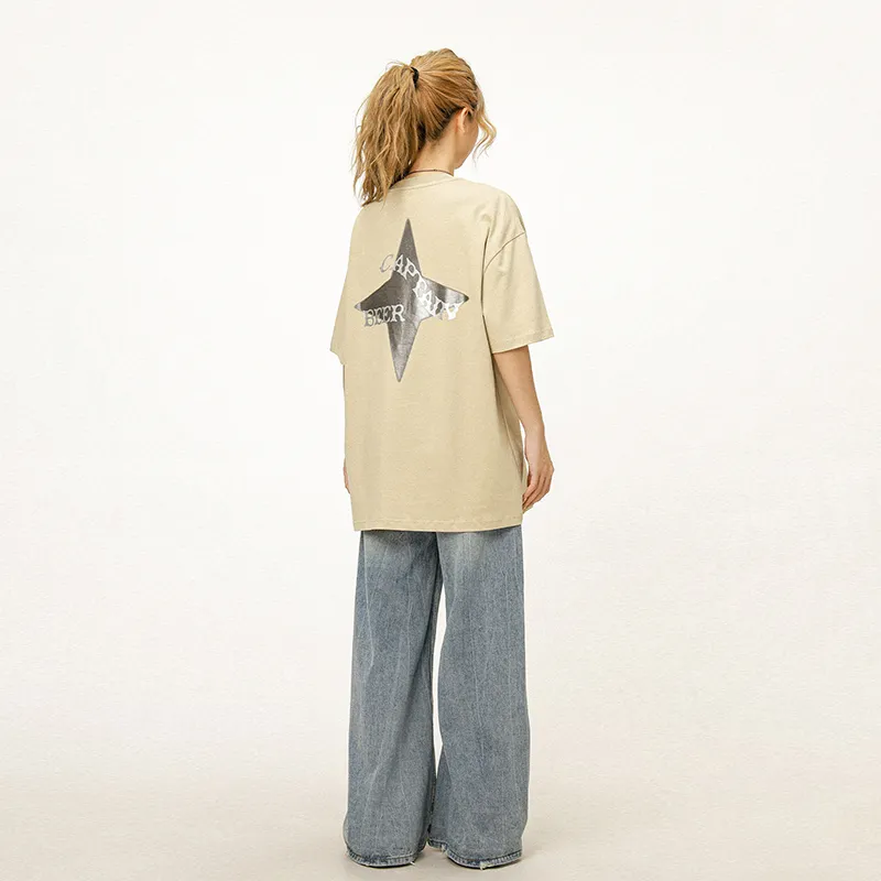 Ctbcaptainbeer Regular T Shirt Women's Apricot-4