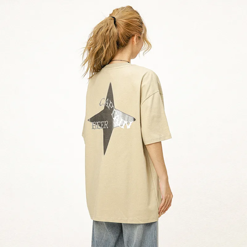 Ctbcaptainbeer Regular T Shirt Women's Apricot-5