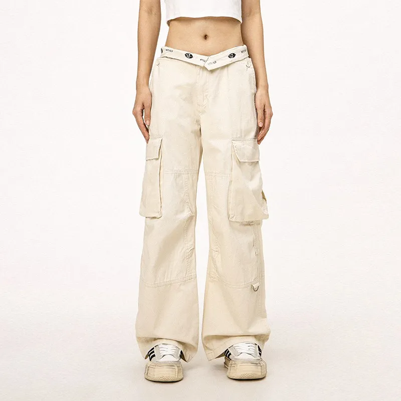 Ctbcaptainbeer Cargo Pants Unisex Apricot-4