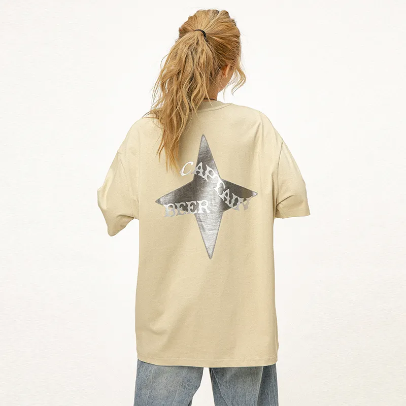 Ctbcaptainbeer Regular T Shirt Women's Apricot-6
