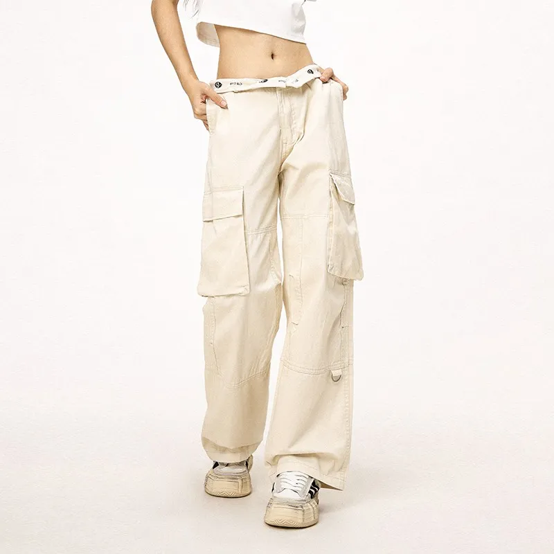 Ctbcaptainbeer Cargo Pants Unisex Apricot-5