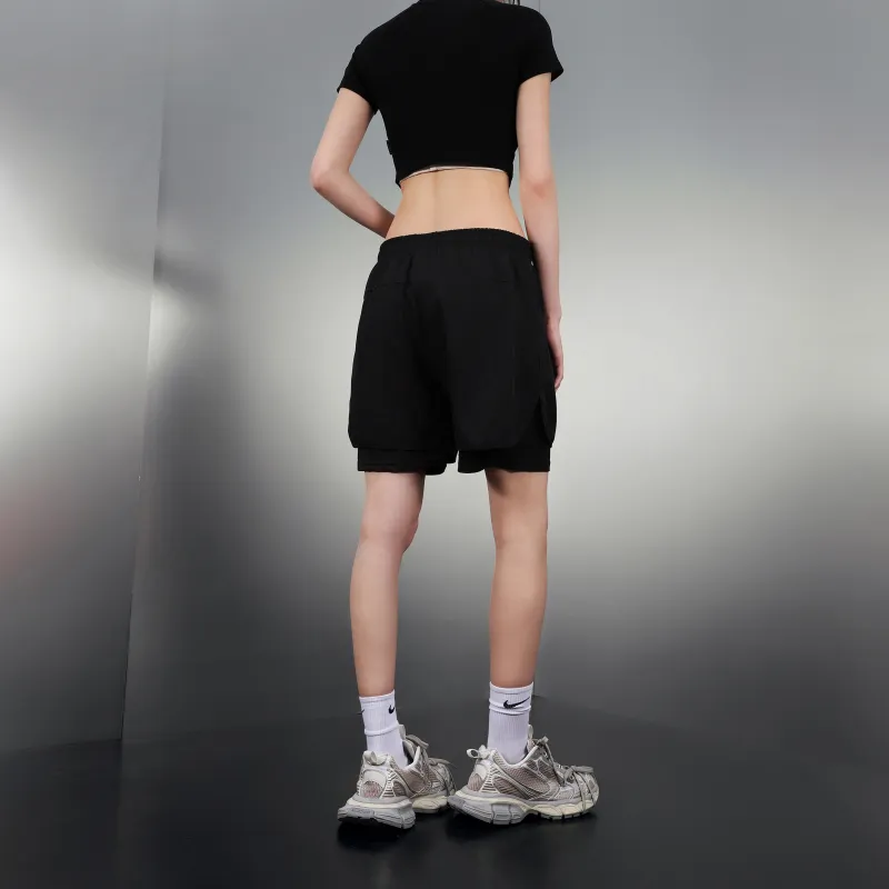 Kawasaki Casual Shorts Unisex Black-12