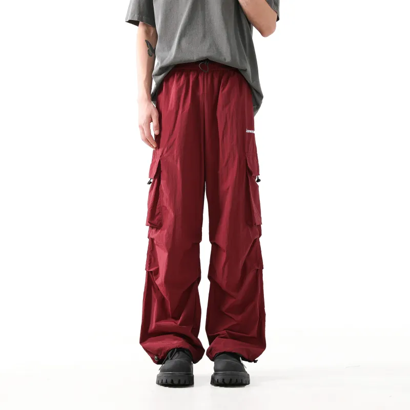 Kawasaki Cargo Pants Unisex Burgundy-2