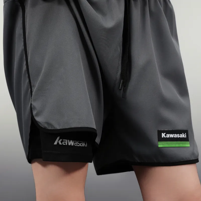 Kawasaki Casual Shorts Unisex Black-18