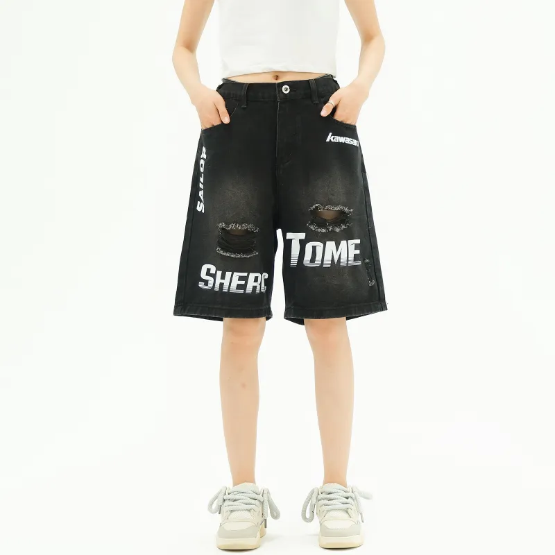 Kawasaki Denim Shorts Unisex-8