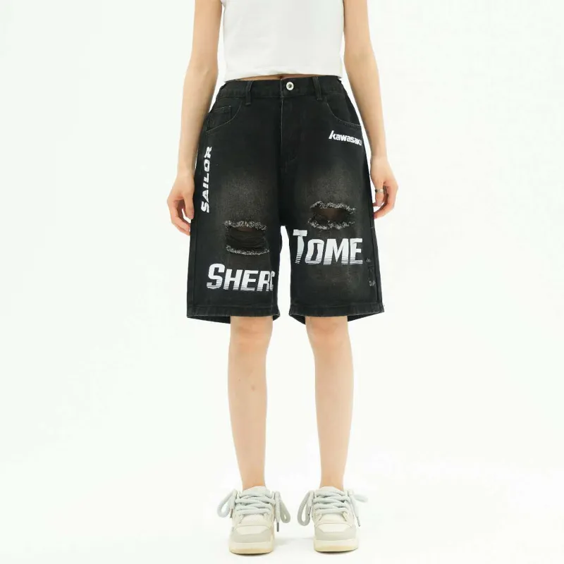 Kawasaki Denim Shorts Unisex-9
