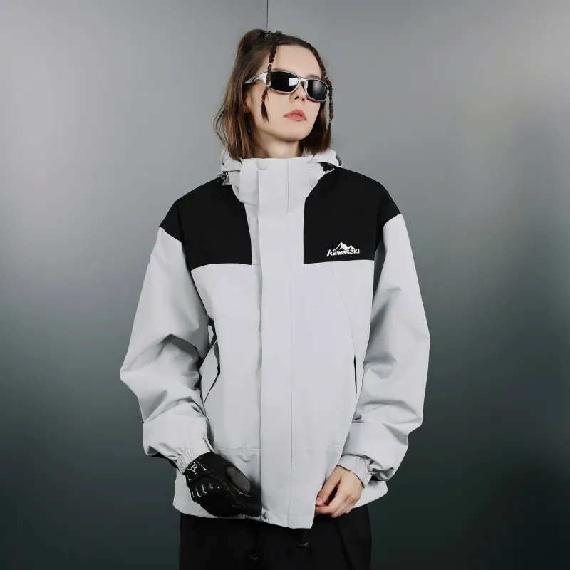 Kawasaki Waterproof And Windproof Windbreaker Jacket Unisex-3