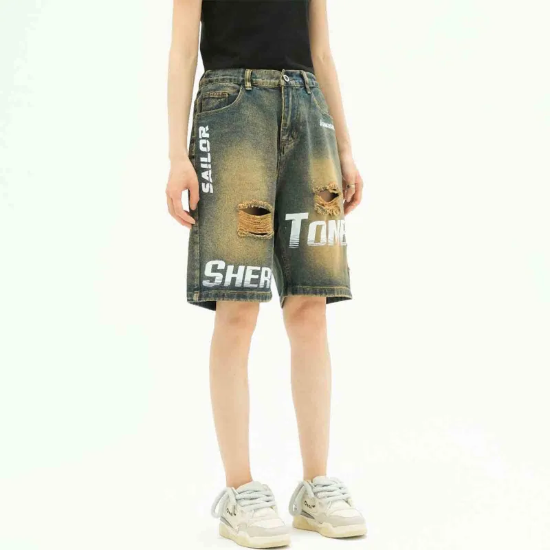 Kawasaki Denim Shorts Unisex-15