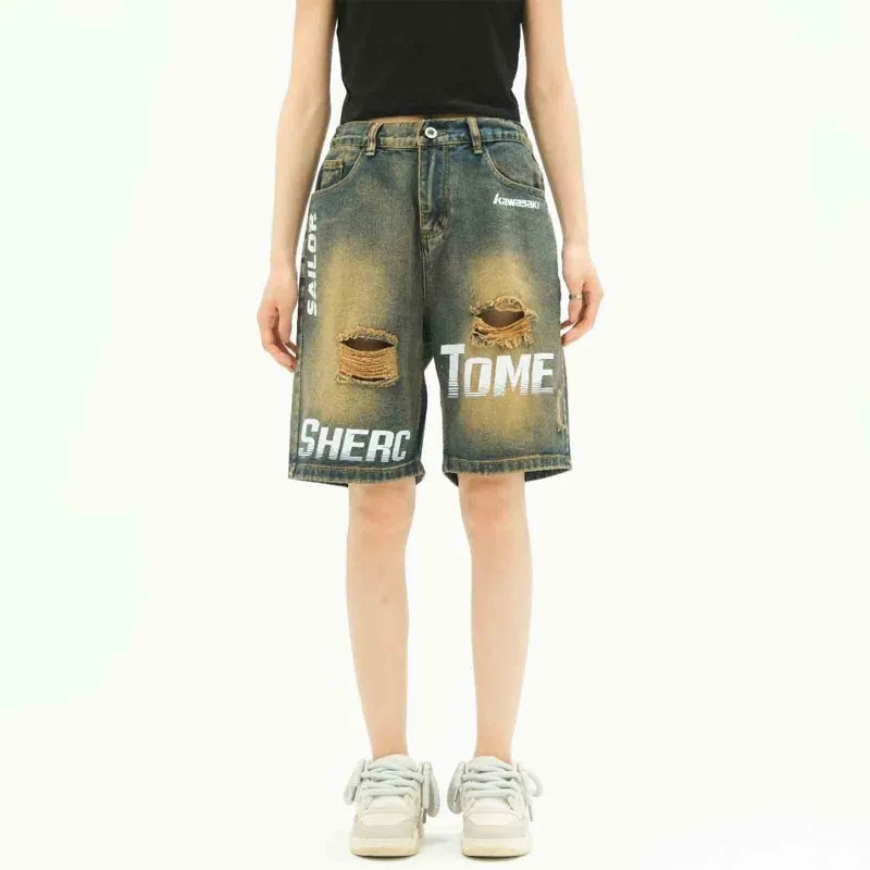 Kawasaki Denim Shorts Unisex-14