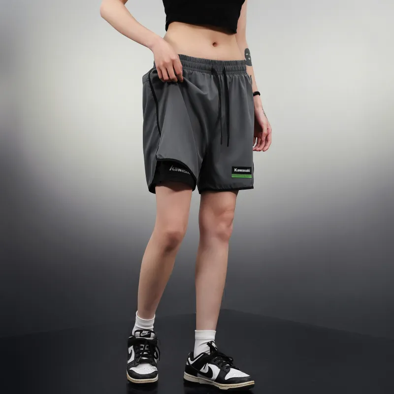 Kawasaki Casual Shorts Unisex Black-20