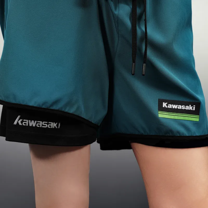 Kawasaki Casual Shorts Unisex Black-25