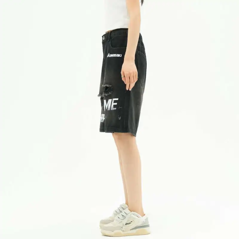 Kawasaki Denim Shorts Unisex-11