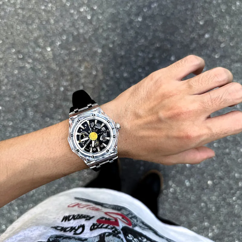 BOZLUN Long Voyage Collection Automatic Mechanical Movement Unisex White Dial-7