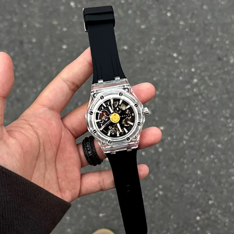BOZLUN Long Voyage Collection Automatic Mechanical Movement Unisex White Dial-13