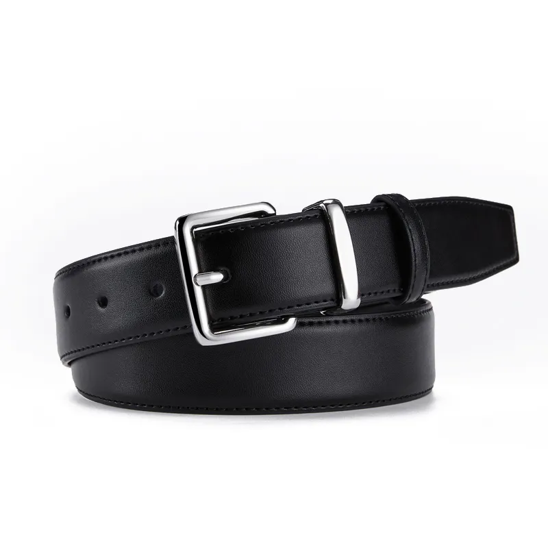 Jeccieziio Split Cow Leather Belts Unisex Width 3.0cm Writing A Greeting Card Printing Photos-1