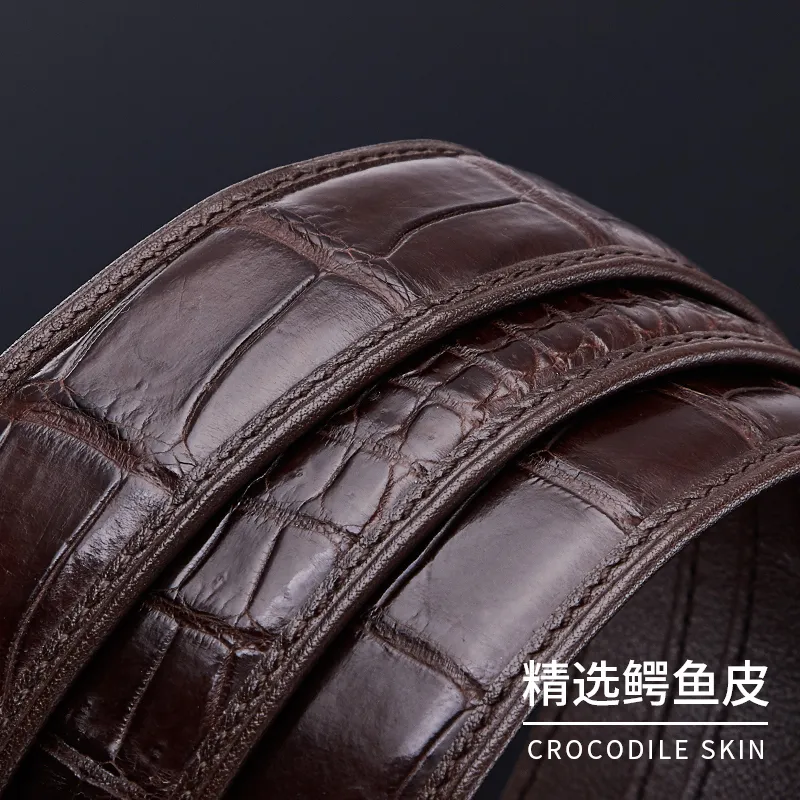 Jeccieziio Top Grain Cow Leather Belt Men's 3.5CM Greeting Card Writing Service, Photo Printing Included-11