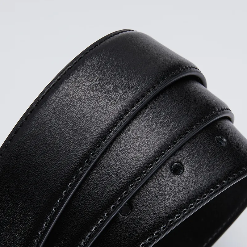 Jeccieziio Split Cow Leather Belts Unisex Width 3.0cm Writing A Greeting Card Printing Photos-4
