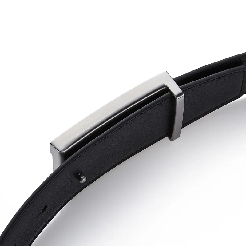 Jeccieziio Top Grain Cow Leather Belts Men's Width  3.8cm-12