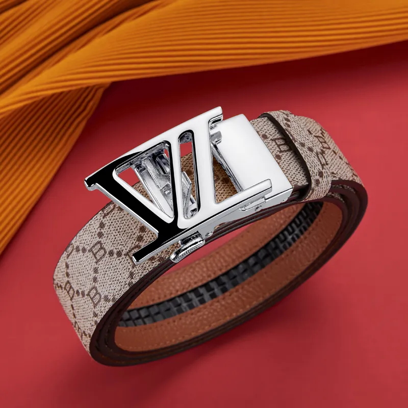 Jeccieziio Top Grain Cow Leather Belt Men's Gunmetal, Gold, Silver Width 3.5cm Gift Box Set-28