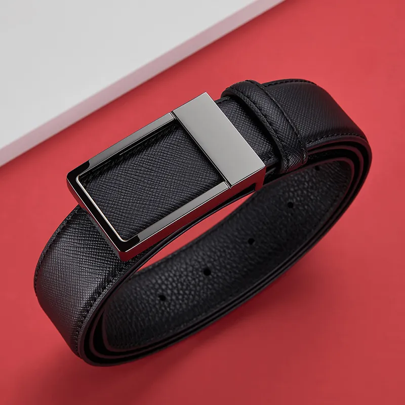 Jeccieziio Cow Leather Belts Men's Gunmetal Gold Silver Width 3.4cm Writing A Greeting Card Printing Photos-2