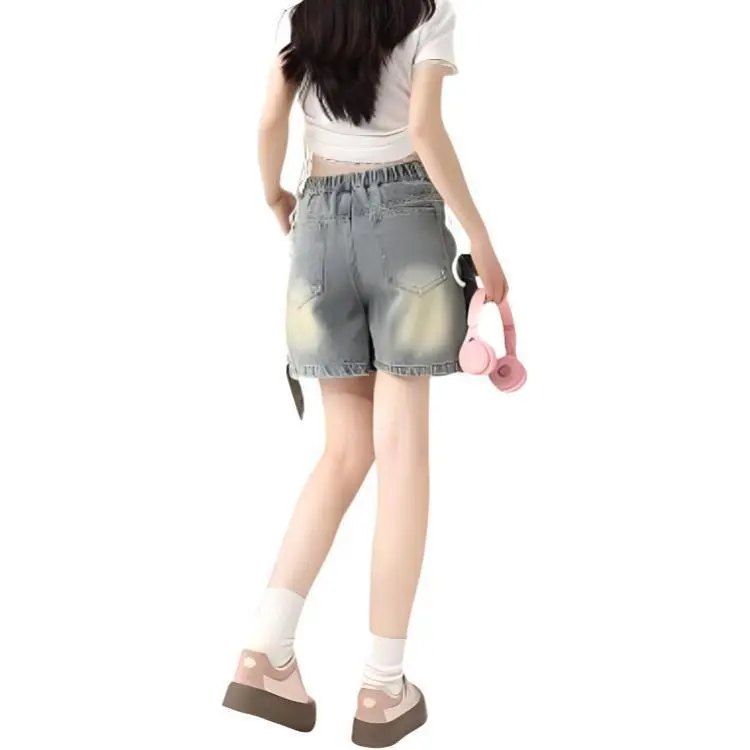 KKX Denim Shorts Women's Blue-1