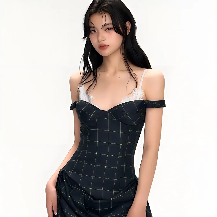 KKX Slip Dresses Women's Jasper Plaid-2