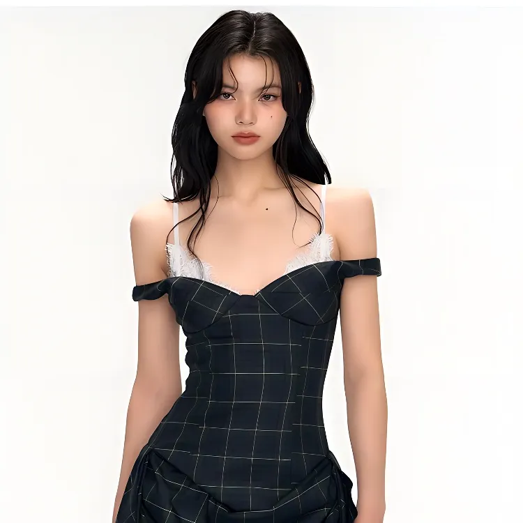 KKX Slip Dresses Women's Jasper Plaid-4