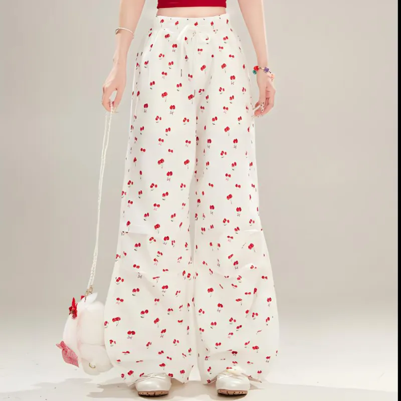 KKX Casual Pants Women's Cherry Blossom-2