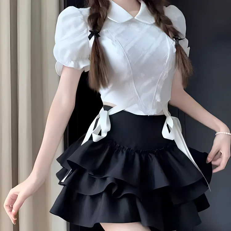 KKX Two Piece Skirt Sets Women's-4
