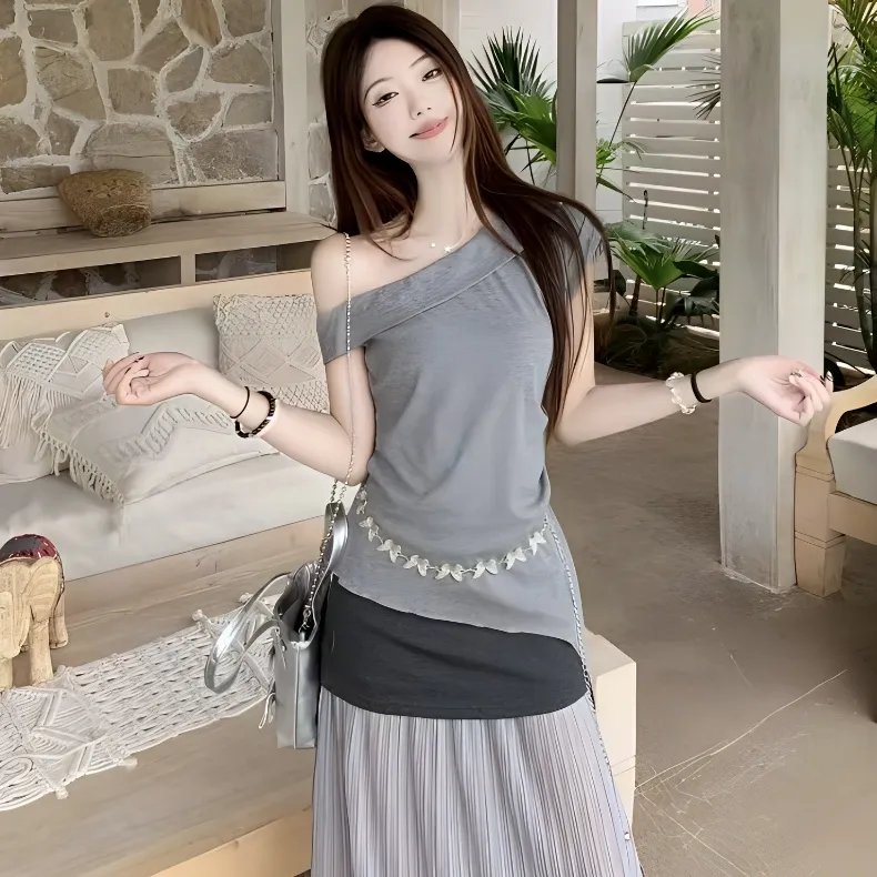 KKX Two Piece Skirt Sets Women's-3