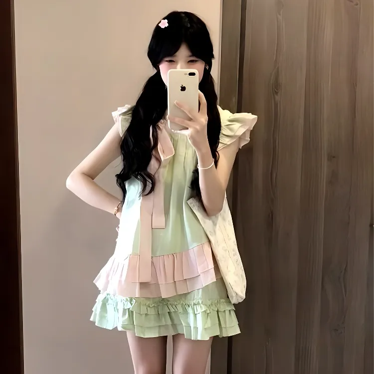 KKX Two Piece Skirt Sets Women's-3