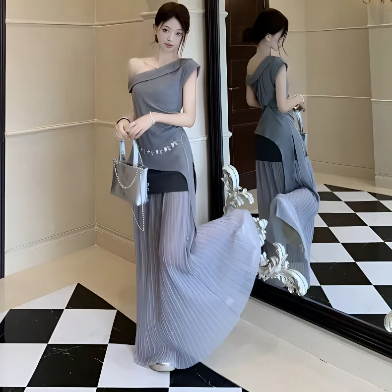 KKX Two Piece Skirt Sets Women's-2