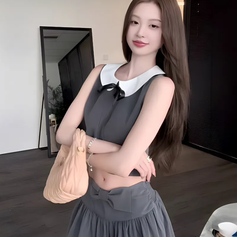 KKX Two Piece Skirt Sets Women's-4