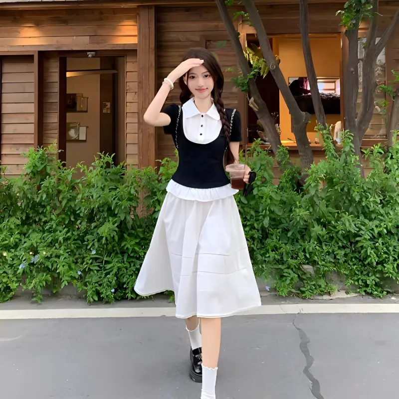 KKX Two Piece Skirt Sets Women's-4