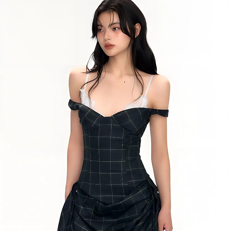 KKX Slip Dresses Women's Jasper Plaid-3