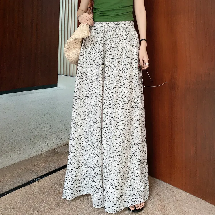 MEIYANG Casual Pants Women's Beige-5