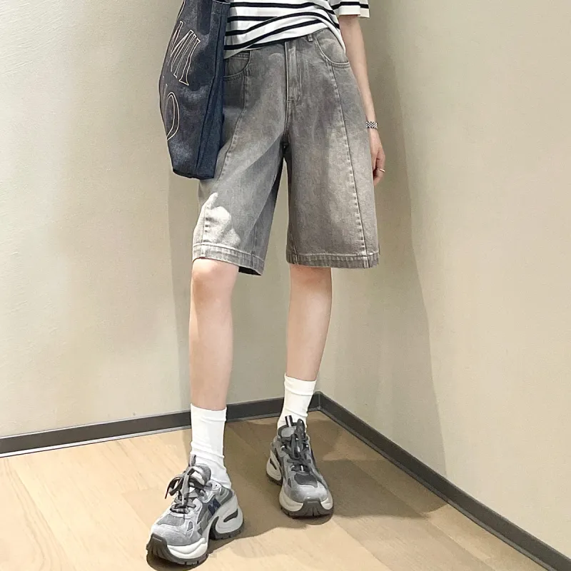 MEIYANG Jeans Women's Gray-1