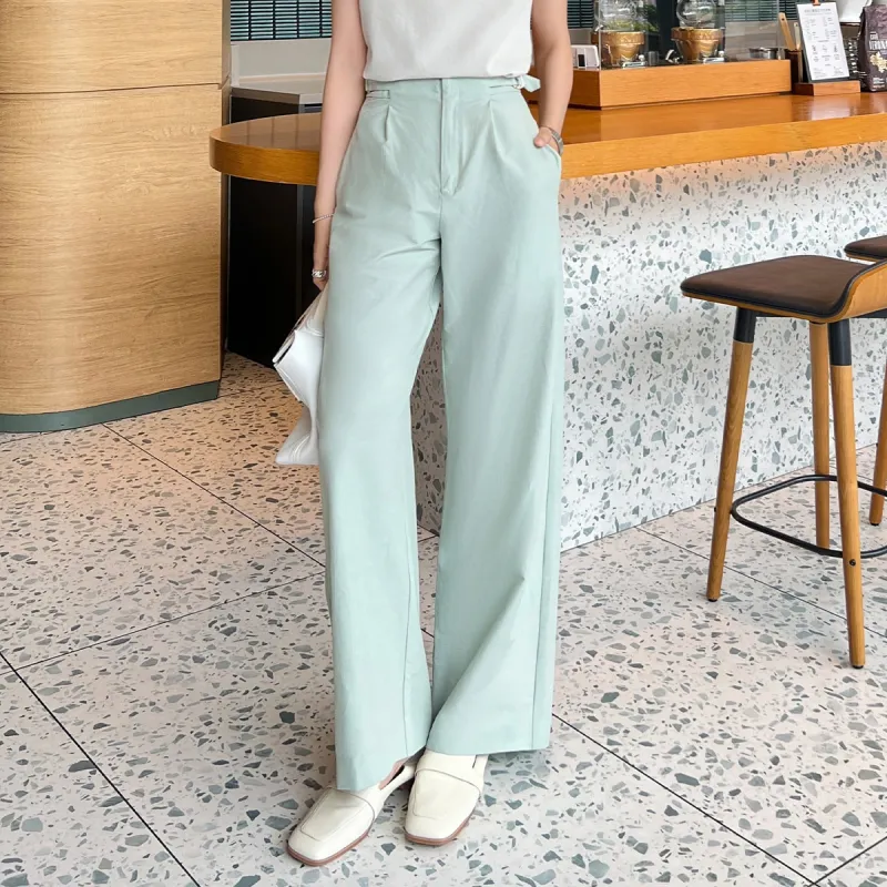 MEIYANG Casual Pants Women's Mint Green-2