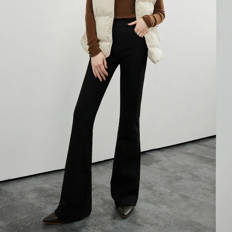 MEIYANG Casual Pants Women's Black-2