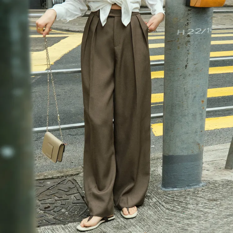 MEIYANG Casual Pants Women's Khaki-2