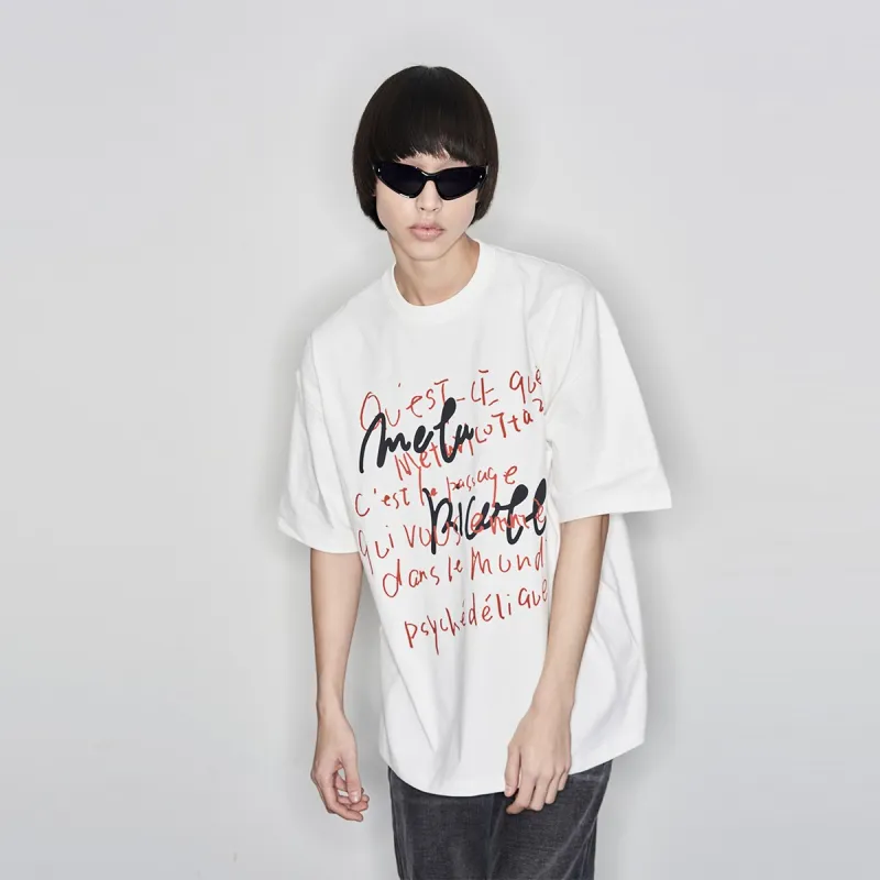 METARICOTTA T-Shirts Unisex White-6
