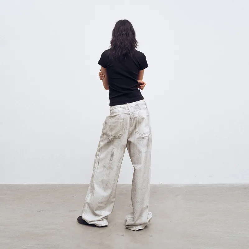 METARICOTTA Jeans Unisex White-4