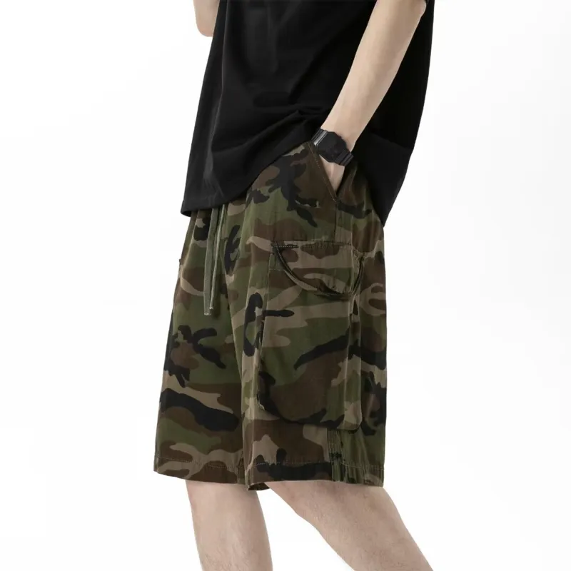 NBNO Casual Shorts Unisex Camouflage-3