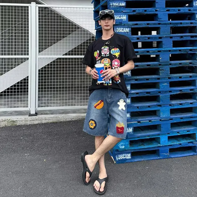 NBNO Denim Shorts Unisex-4