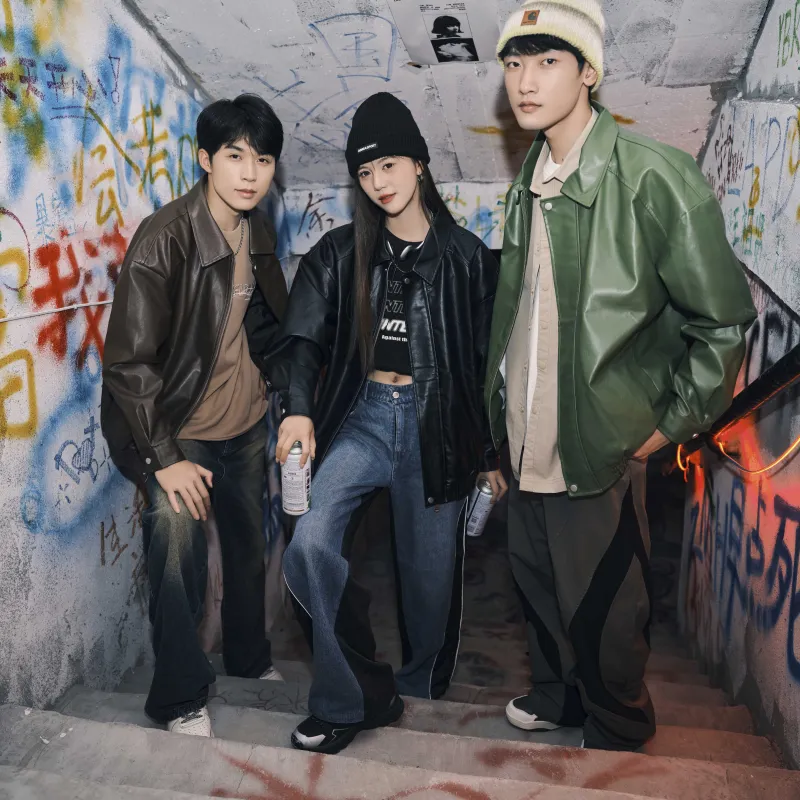 NBNO Leather Jackets Unisex-3