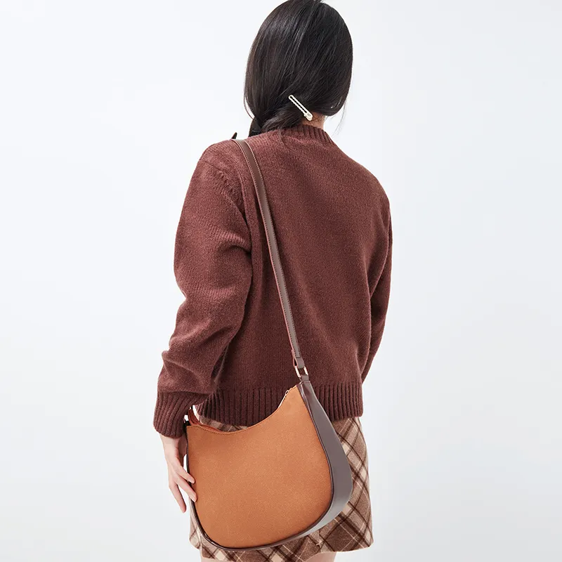JANE KLAIN Synthetic Leather Shoulder Bag Crossbody Bag Regular Women's Green/Brown/Blue-6