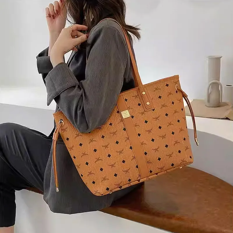 JANE KLAIN Synthetic Leather Tote Handbag Shoulder Bag Tubas Women's Caramel/Milk White/Pink/Black-10